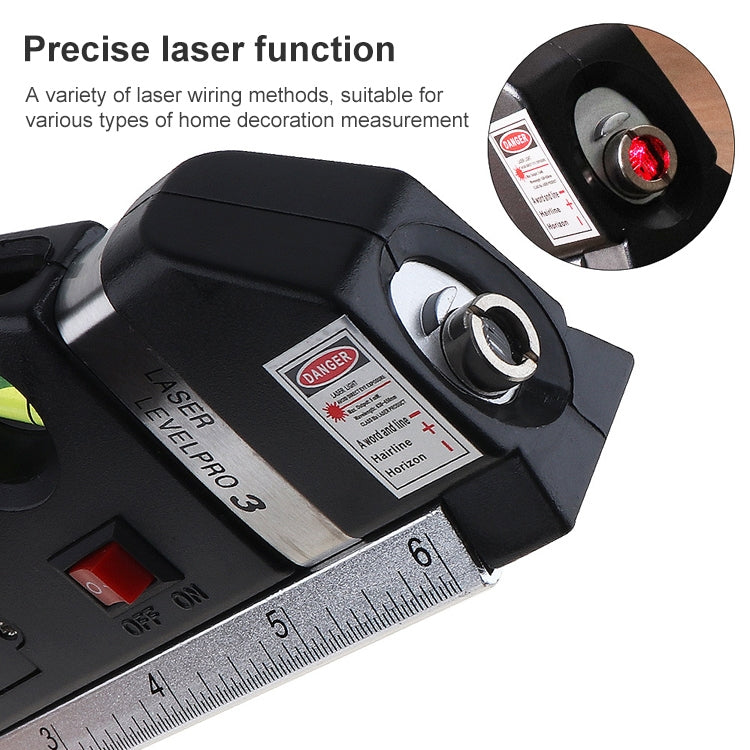 Livella laser con metro a nastro Pro 3 (250 cm), LV-03