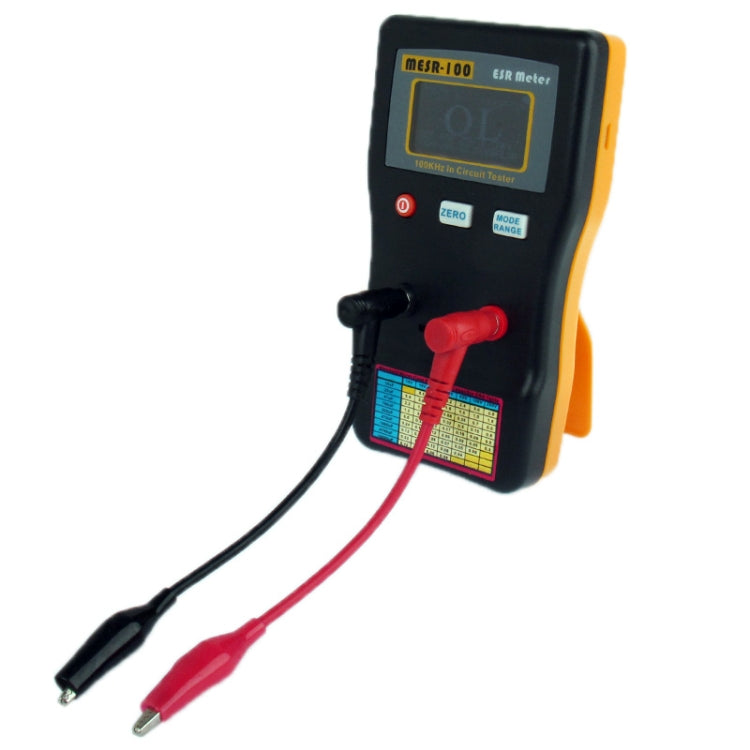 Condensatore ESR nel circuito con selezione automatica MESR-100/Ohmmetro basso fino a 0,01-100R