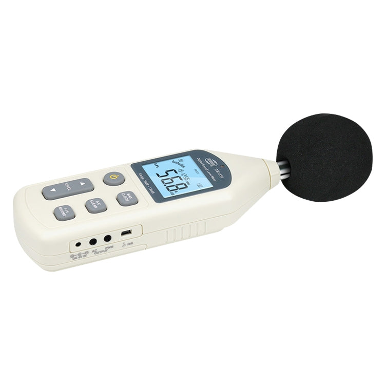 Fonometro digitale con porta USB (intervallo: 30 dB ~ 130 dB)