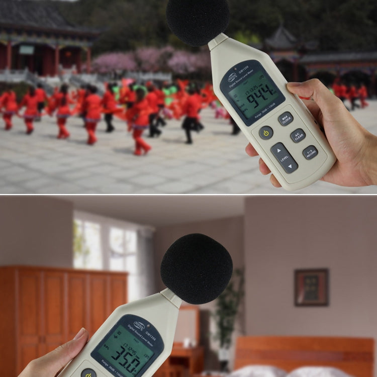 Fonometro digitale con porta USB (intervallo: 30 dB ~ 130 dB)