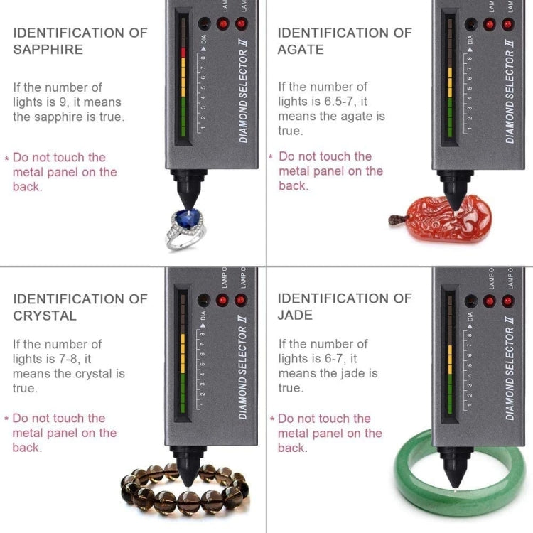 Selettore Diamond II con indicatore LED, batteria DC 9V, II Tester