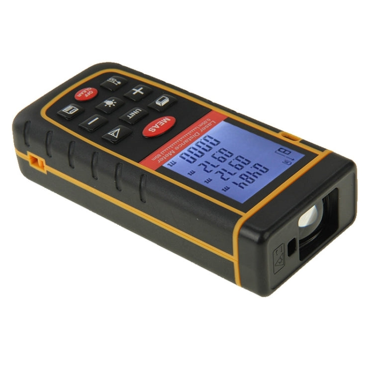 Distanziometro laser portatile LCD da 1,9 pollici RZ-A80 da 80 m con bolla di livello