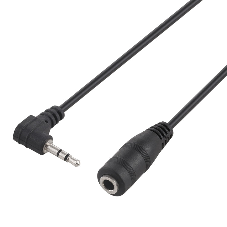 Cavo adattatore convertitore audio stereo femmina da gomito maschio da 2,5 mm a femmina da 3,5 mm, 2.5 Male to 3.5 Female(Black)