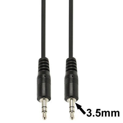 Cavo Aux, cavo audio stereo mini plug maschio da 3,5 mm, lunghezza: 5 m, Length: 5m (Black)