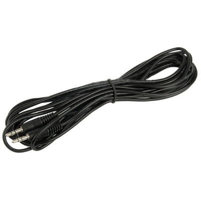 Cavo Aux, cavo audio stereo mini plug maschio da 3,5 mm, lunghezza: 5 m, Length: 5m (Black)