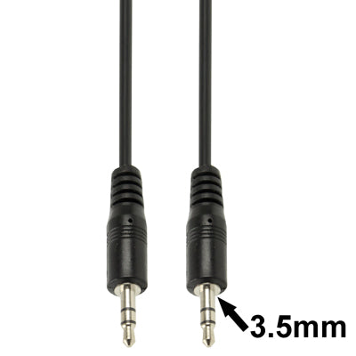 Cavo Aux, cavo audio stereo mini plug maschio da 3,5 mm, lunghezza: 1,5 m, Length: 1.5m (Black)