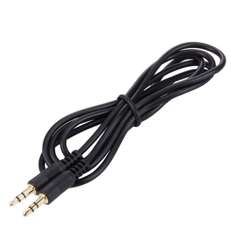 Cavo audio ausiliario stereo da 1 m da 3,5 mm maschio a 3,5 mm maschio (connettore nero + placcato oro), Length: 1m Black, (Gold Plated)