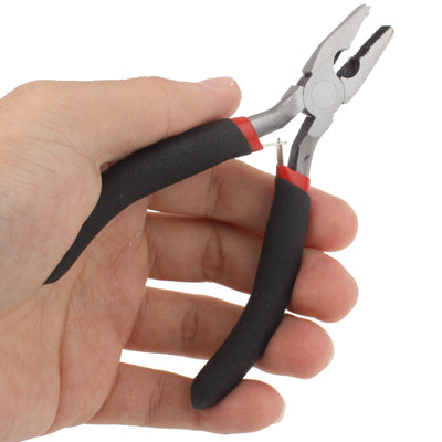 Pinza combinata per taglio filo con impugnatura antiscivolo a ganascia seghettata da 4,5 pollici, 4.5 inch