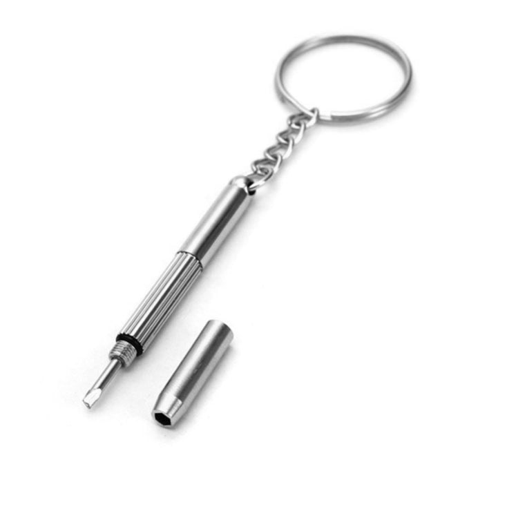 Cacciavite professionale 3 in 1 (croce 1.5, dritto 1.5, dado a stella M2.5) Strumento di riparazione con portachiavi per smartphone, orologi, occhiali, 3 in 1