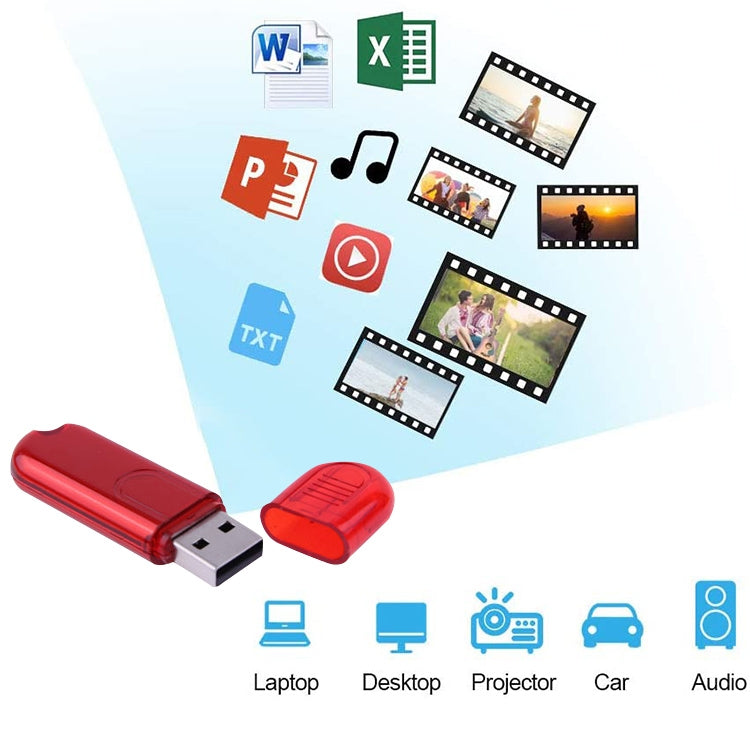 Disco flash USB da 8 GB, 8GB (Red)