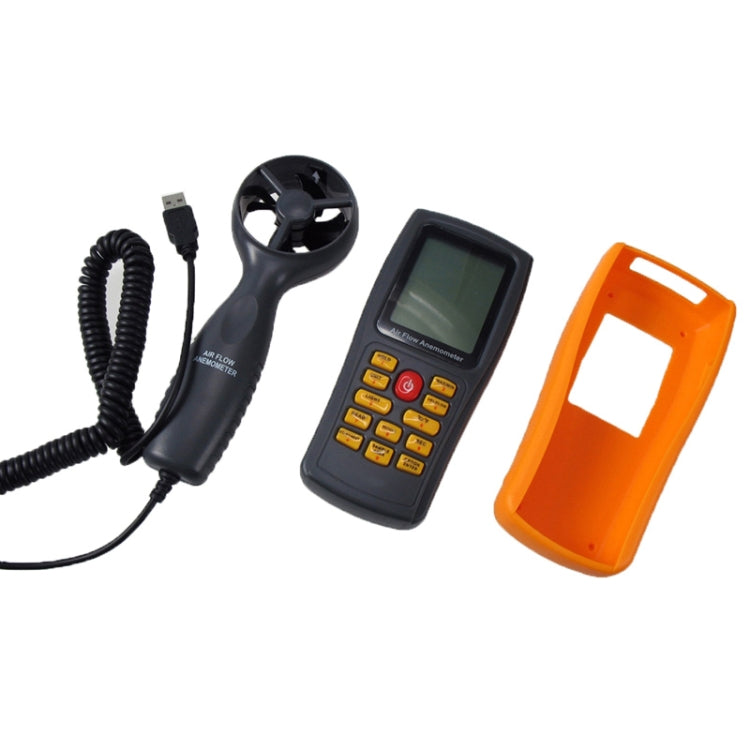 Anemometro digitale per misuratore di velocità del vento con schermo LCD da 2,6 pollici BENETECH GM8902, GM8902