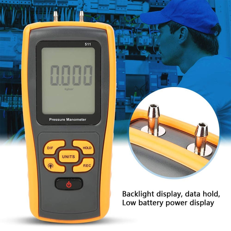 Manometro di pressione con display LCD BENETECH GM511