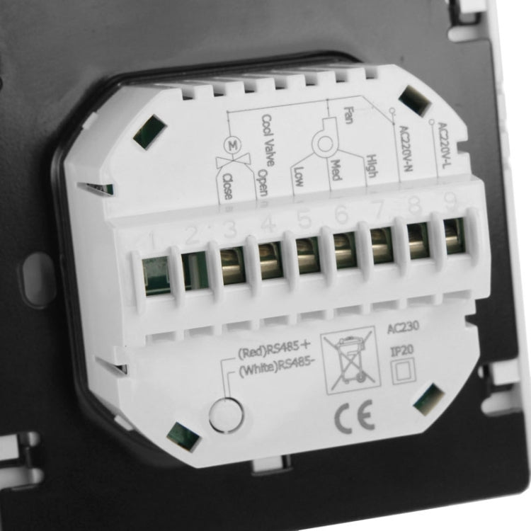 Termostato ambiente programmabile a 2 tubi per climatizzazione con display LCD per ventilconvettore