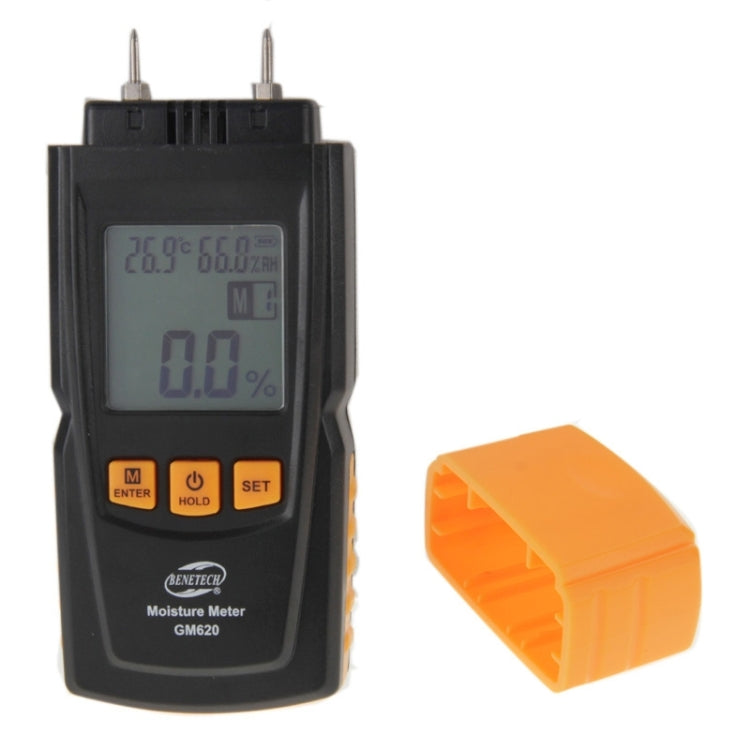 BENETECH GM620 Misuratore digitale di umidità del legno con schermo LCD da 1,8 pollici, GM620