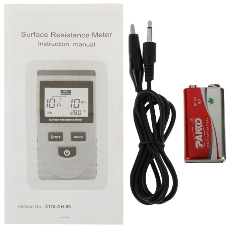 BENETECH GM3110 Misuratore di resistenza superficiale, BENETECH GM3110