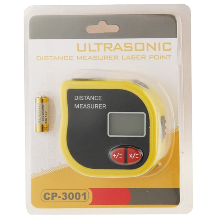 CP-3001 Misuratore di distanza ad ultrasuoni Punto laser con metro a nastro da 1 m