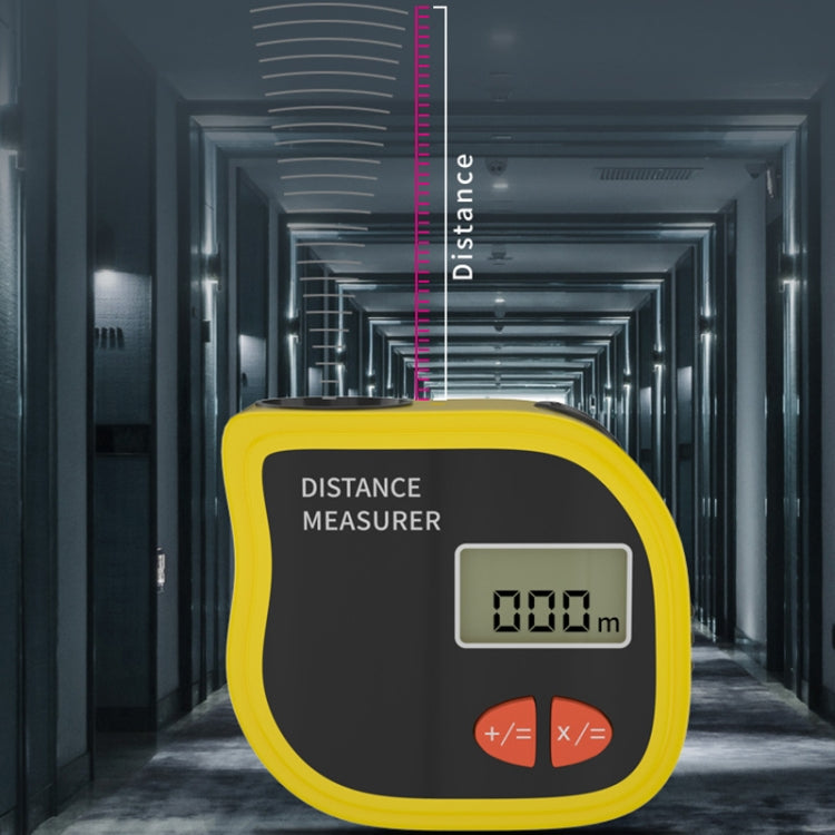 CP-3001 Misuratore di distanza ad ultrasuoni Punto laser con metro a nastro da 1 m