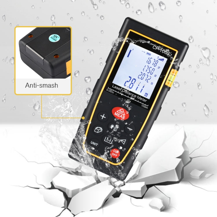 Misuratore di distanza laser portatile digitale CP-100S, distanza di misurazione massima: 100 m