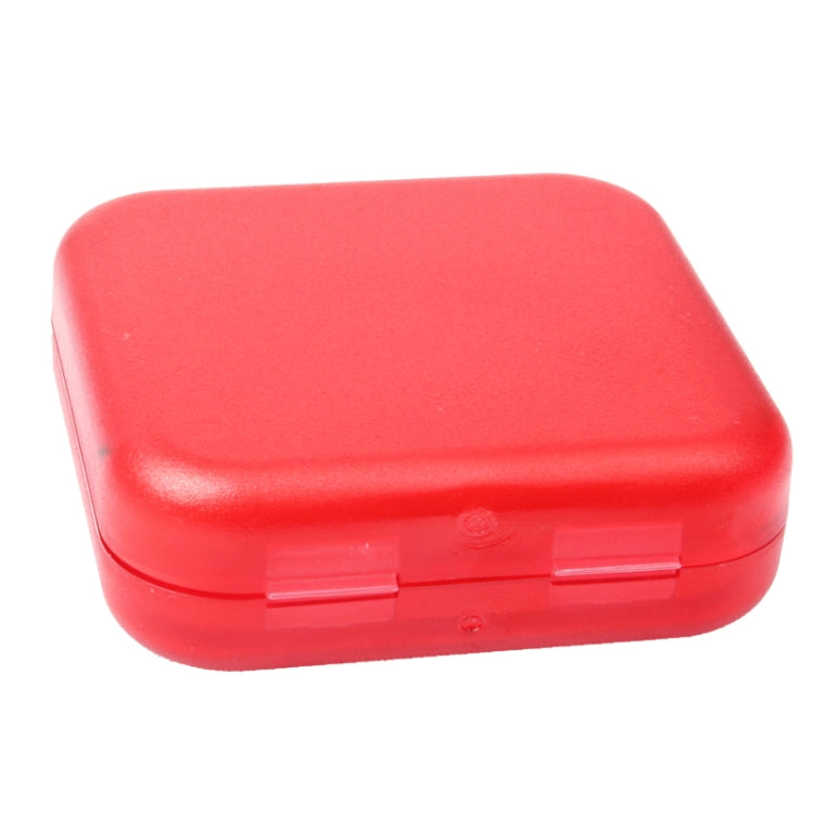 Scatola porta medicinali portatile in plastica con 4 scomparti, 2 pezzi