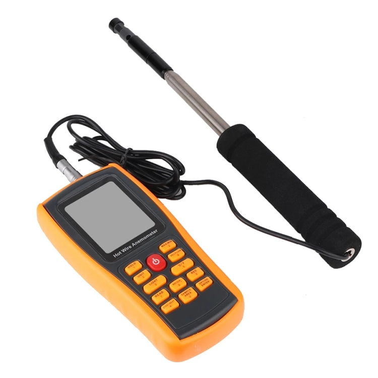 BENETECH GM8903 Anemometro digitale con schermo LCD da 2,6 pollici a filo caldo per la velocità del vento, GM8903