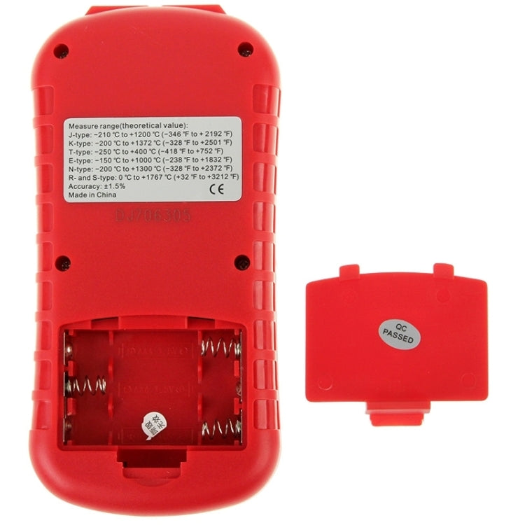 BENETECH GM1312 Termometro a termocoppia con schermo LCD da 2,4 pollici Misura tipo J, K, T, E, N e R, Intervallo di misura: -50 ~ 300 °C