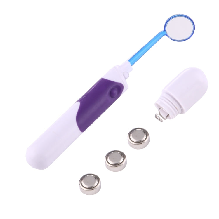 Kit di strumenti orali dentali professionali a LED 3 in 1 Lit-Pack (specchio dentale + gomma per macchie di denti + set per rimozione placca)