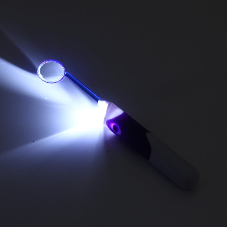 Kit di strumenti orali dentali professionali a LED 3 in 1 Lit-Pack (specchio dentale + gomma per macchie di denti + set per rimozione placca)