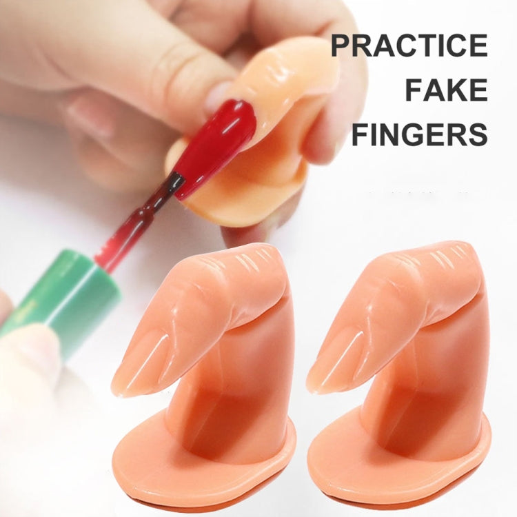 Strumento di visualizzazione per allenamento con punte false per nail art con dita finte per pratica in acrilico fai-da-te (5 pezzi in una confezione, il prezzo è per 5 pezzi)
