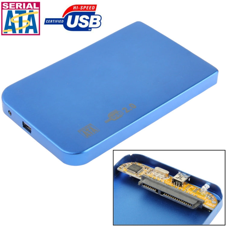 Custodia esterna per HDD SATA da 2,5 pollici, dimensioni: 126 mm x 75 mm x 13 mm, SATA (Black), SATA (Silver), SATA (Blue), SATA (Red)