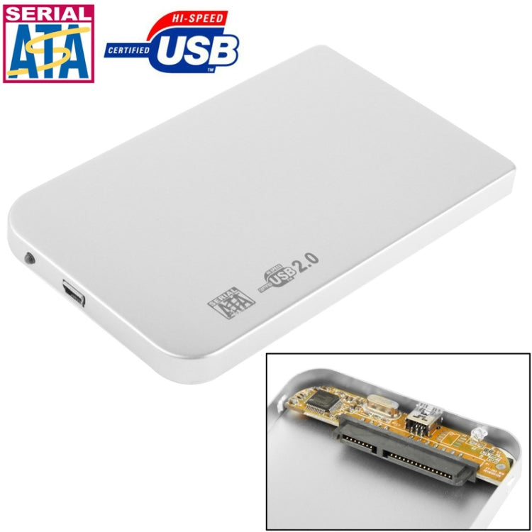 Custodia esterna per HDD SATA da 2,5 pollici, dimensioni: 126 mm x 75 mm x 13 mm, SATA (Black), SATA (Silver), SATA (Blue), SATA (Red)