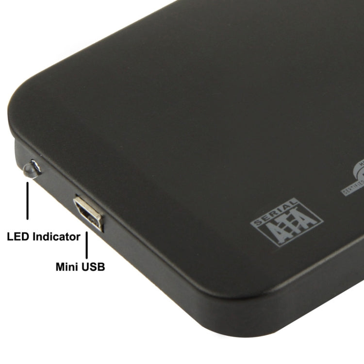 Custodia esterna per HDD SATA da 2,5 pollici, dimensioni: 126 mm x 75 mm x 13 mm, SATA (Black), SATA (Silver), SATA (Blue), SATA (Red)