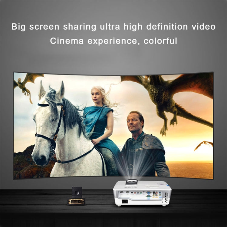 Adattatore DVI 24+1 pin maschio a 19 pin HDMI femmina con rotazione di 360 gradi placcato oro, DVI 24+1Pin Male to HDMI Female