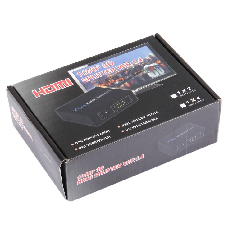 HDV-9812 Mini HD 1080P 1x2 HDMI V1.4 Splitter per HDTV/STB/DVD/proiettore/DVR, HDMI V1.4
