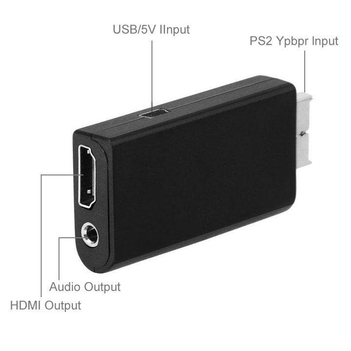 Adattatore convertitore digitale audio video da Mini PS2 a HDMI Box, Mini PS2 to HDMI