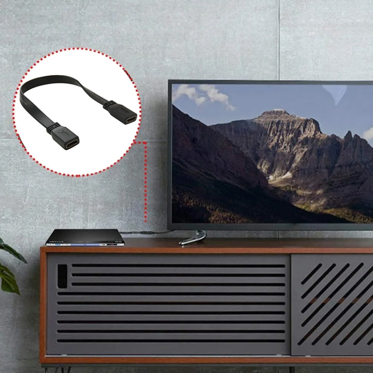 Cavo adattatore connettore HDMI 19 pin femmina a HDMI 19 pin femmina V1.4 ad alta velocità da 30 cm, HDMI AF to AF