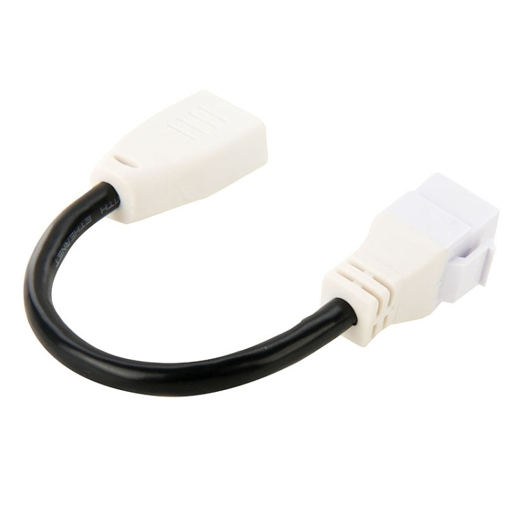 Cavo adattatore connettore HDMI 19 pin femmina a HDMI 19 pin femmina ad alta velocità V1.4 da 15 cm, HDMI AF to AF (White)