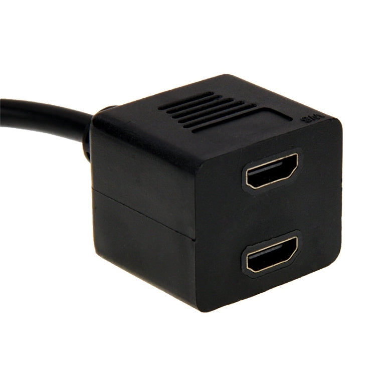 Cavo sdoppiatore DVI 24+1 pin maschio a 2 x HDMI femmina da 29,5 cm, DVI 24+1 Pin Male to 2 x HDMI Female