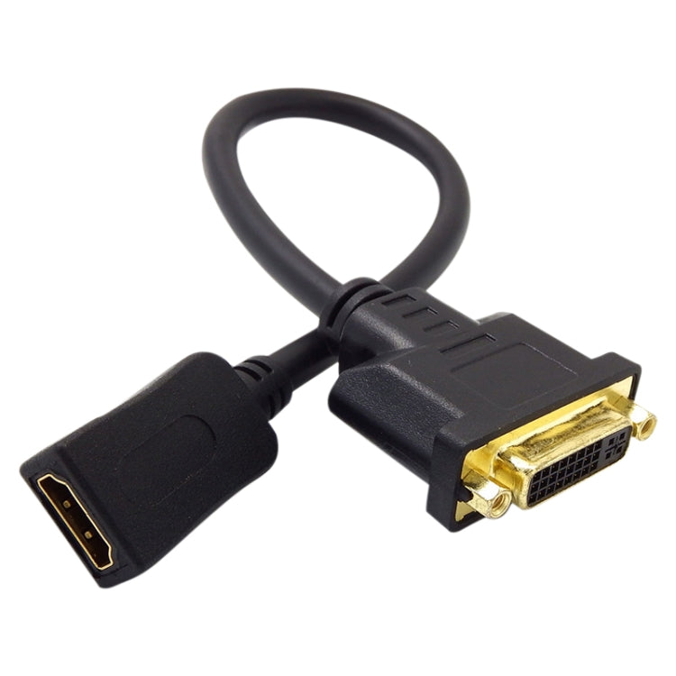 Cavo adattatore HDMI femmina a DVI 24+5 pin femmina da 30 cm, HDMI Female to DVI 24+5