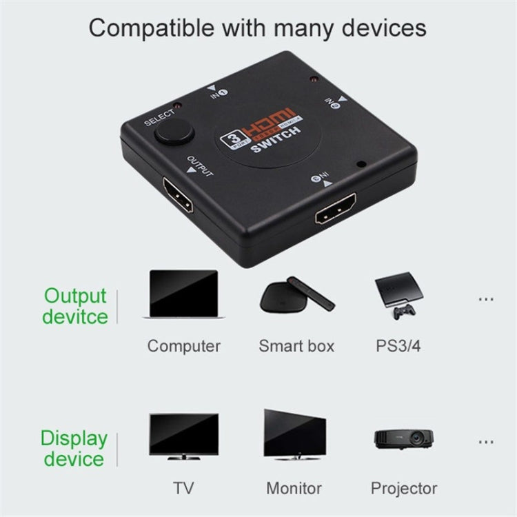 Switch HDMI 1080P a 3 porte, 3 Port 1080P HDMI