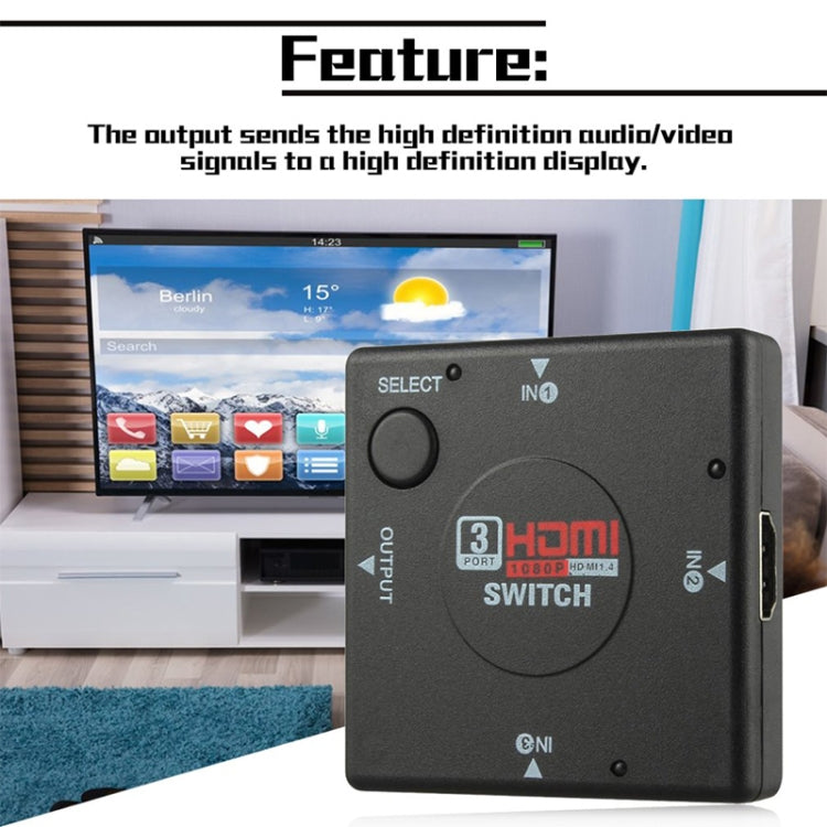 Switch HDMI 1080P a 3 porte, 3 Port 1080P HDMI