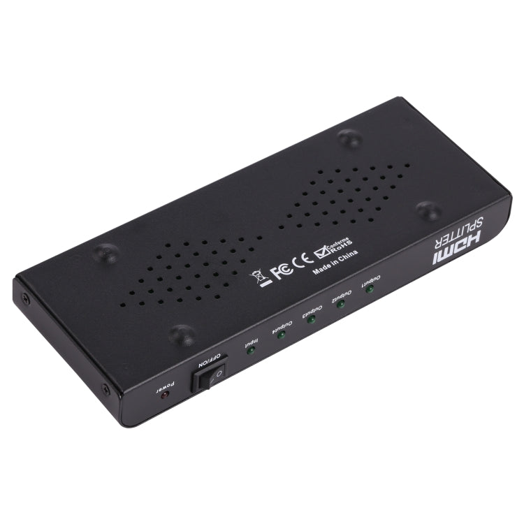 Splitter HDMI 1080P 1x4, versione 1.4, spina UE, 1x4 HDMI V1.3