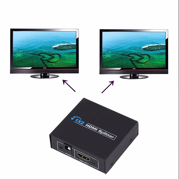 Splitter amplificatore Mini HDMI V1.4 1x2, supporto 3D e Full HD 1080P, V1.4