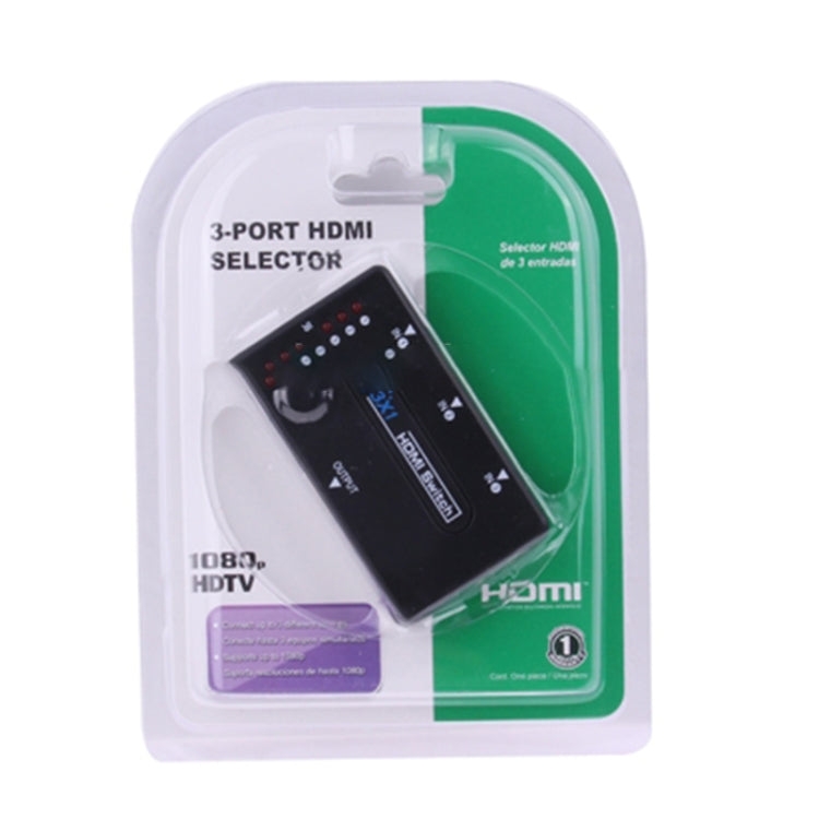 Switch HDMI 1080P con amplificatore a 3 porte, versione 1.3, con telecomando, with Remote Controller