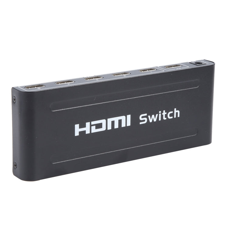 Switch HDMI Full HD 1080P a 5 porte con telecomando e indicatore LED, With LED Indicator