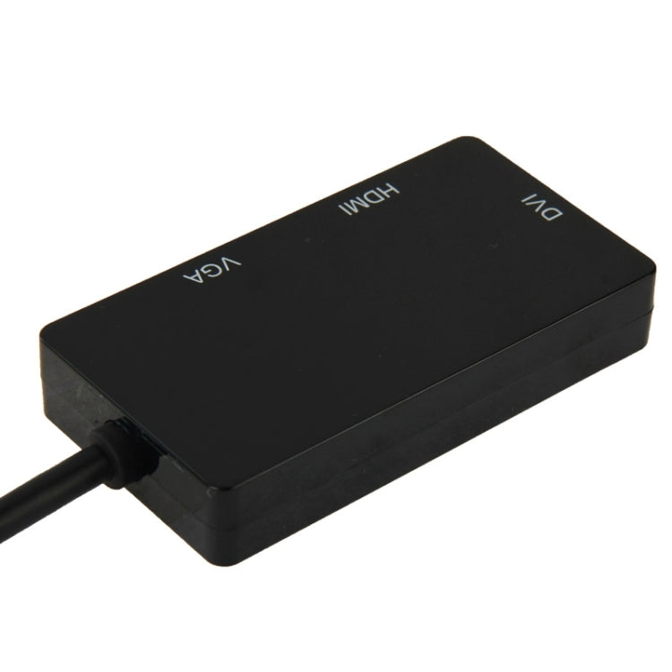 Cavo convertitore adattatore Mini DisplayPort maschio a HDMI + VGA + DVI femmina per Mac Book Pro Air, lunghezza cavo: 17 cm, Mini DP to HDMI+VGA+DVI (Black), Mini DP to HDMI+VGA+DVI (White)