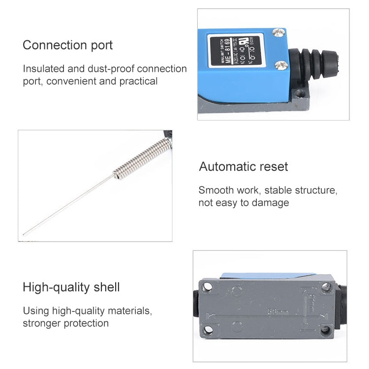 ME-8169 Mini finecorsa elettrico con leva a braccio oscillante