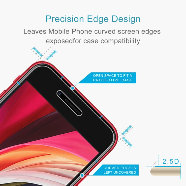 50 PZ per iPhone SE e 5 e 5S e 5C 0,26 mm 9H Durezza superficiale 2,5D Pellicola in vetro temperato antideflagrante, senza confezione al dettaglio, 50pcs No Retail Package