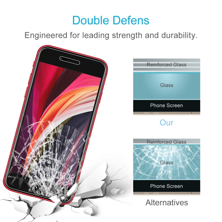 50 PZ per iPhone SE e 5 e 5S e 5C 0,26 mm 9H Durezza superficiale 2,5D Pellicola in vetro temperato antideflagrante, senza confezione al dettaglio, 50pcs No Retail Package