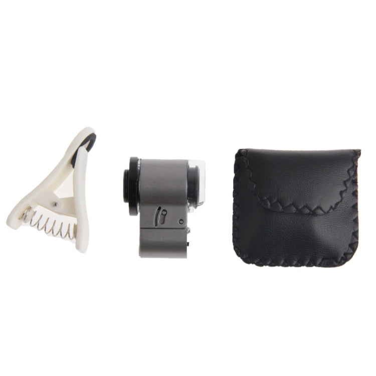 Lente d'ingrandimento per microscopio digitale per telefono cellulare con zoom 65X con luce LED e clip per Galaxy Note III / N9000 / i9500 / iPhone 5 e 5S e 5C