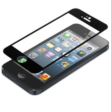 Pellicola protettiva in vetro temperato per iPhone 5 & 5S & 5C, For iPhone 5 & 5S & 5C Black (1 PC)